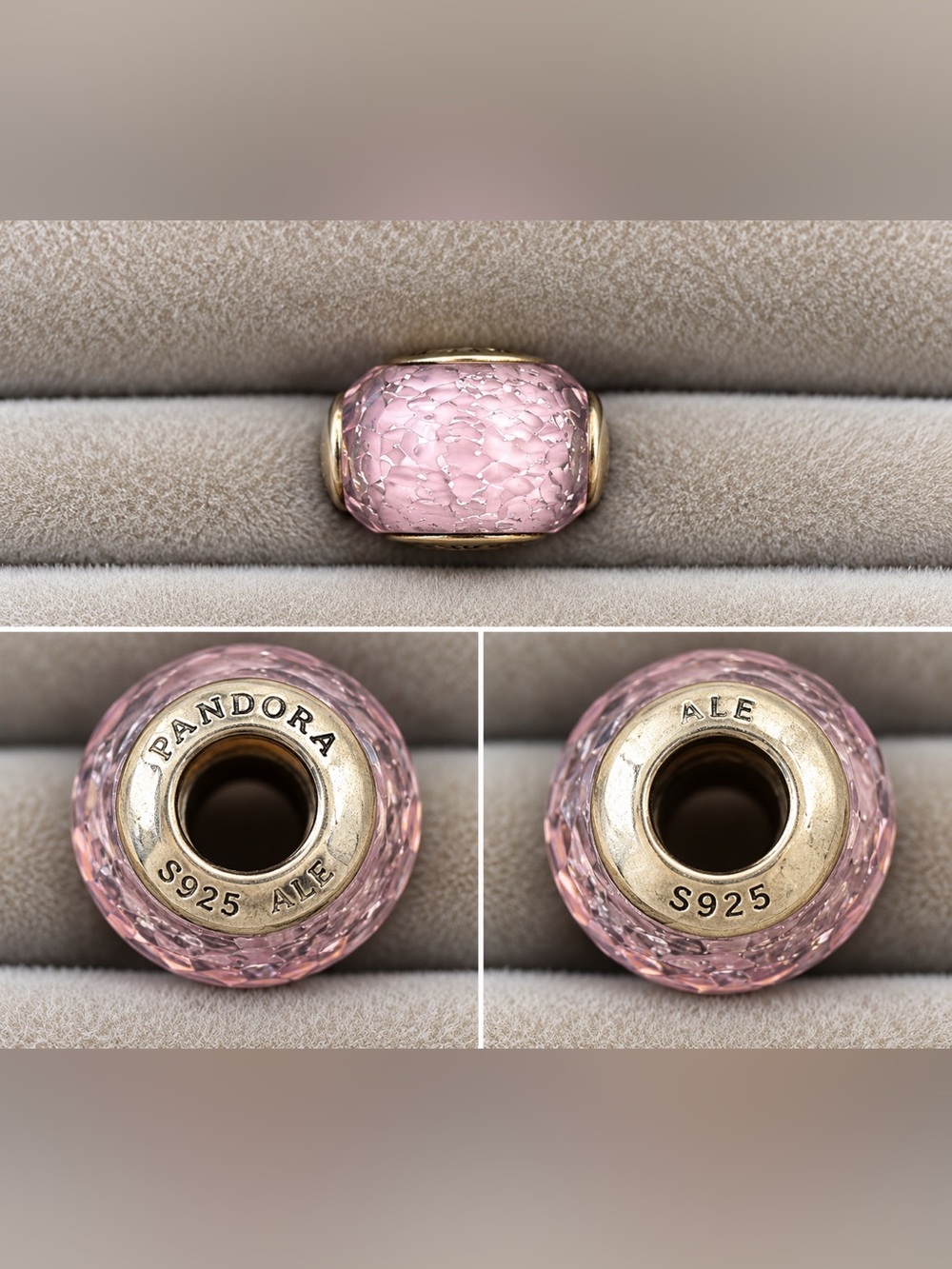Pandora Pink Murano Glass Charm